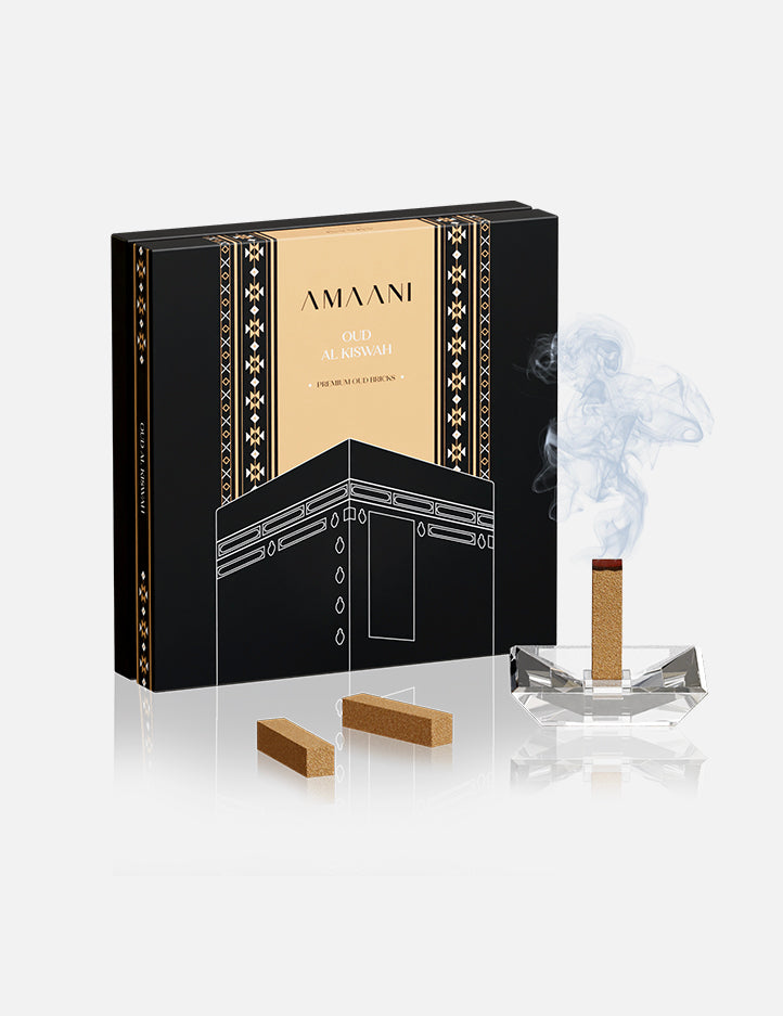 Amaani Oud Al Kiswah bakhoor bricks box, Mecca inspired Arabian incense, South Africa