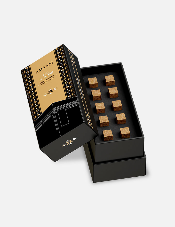Oud Al Kiswah bakhoor refill by Amaani with rose, jasmine and sandalwood notes