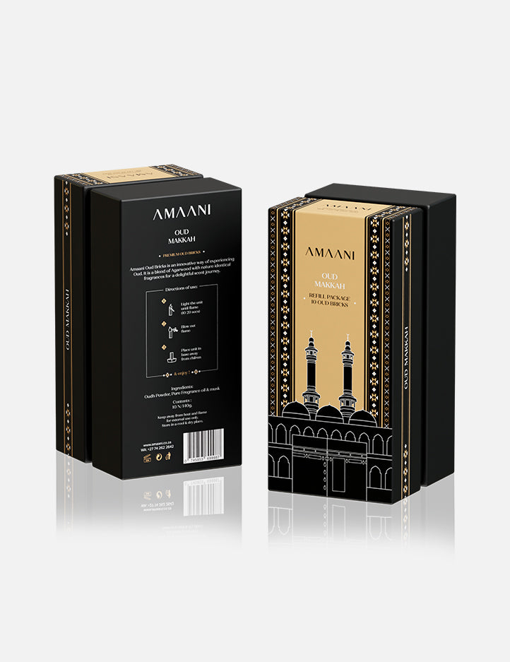 Oud Makkah scented oud bricks by Amaani, around 30 minute burn time per brick