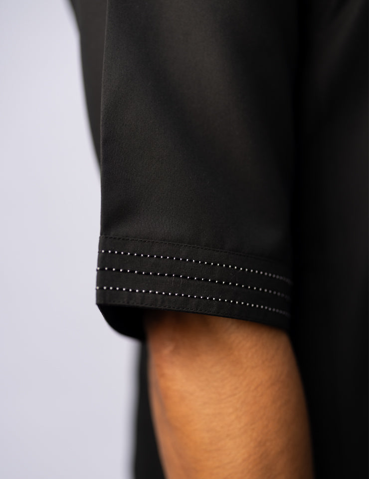 Amaani Silhouette collarless thobe SS in lightweight premium fabric, South Africa