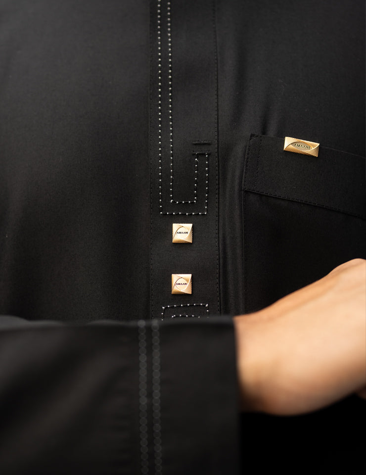 Amaani Signature Stitched Thobe, refined stitchwork men's thobe for Eid and Jumu'ah, South Africa