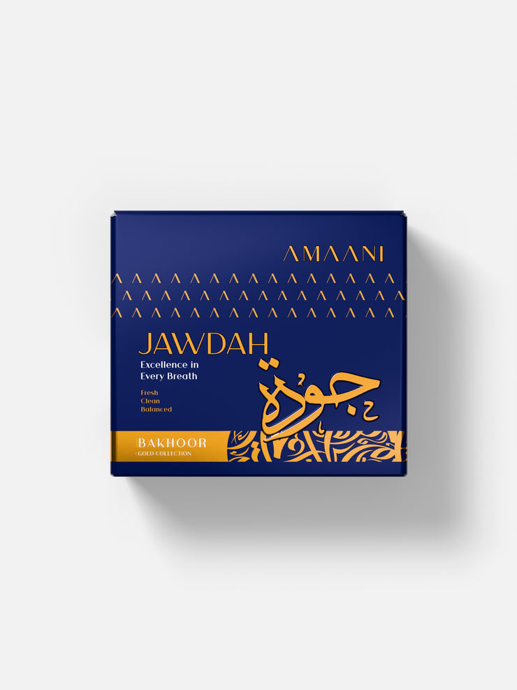 Amaani Jawdah Bakhoor Gold Collection 50g gift box