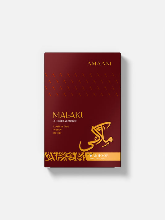 Amaani Malaki Bakhoor Gold Collection 15g gift box