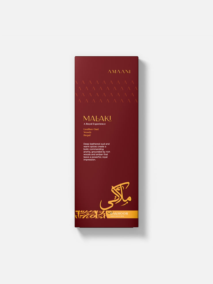 Amaani Malaki Bakhoor Gold Collection 30g gift box