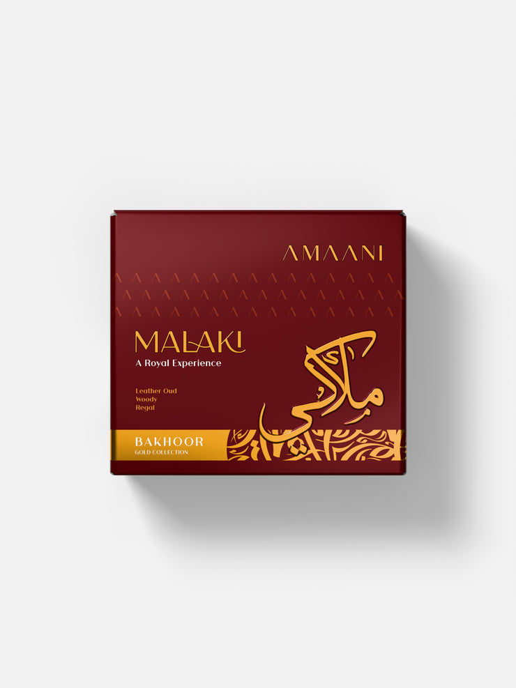Amaani Malaki Bakhoor Gold Collection 50g gift box