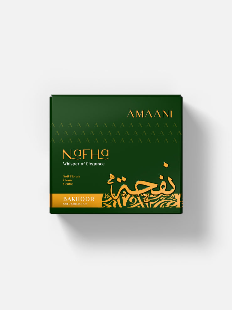 Amaani Nafha Bakhoor Gold Collection 50g gift box