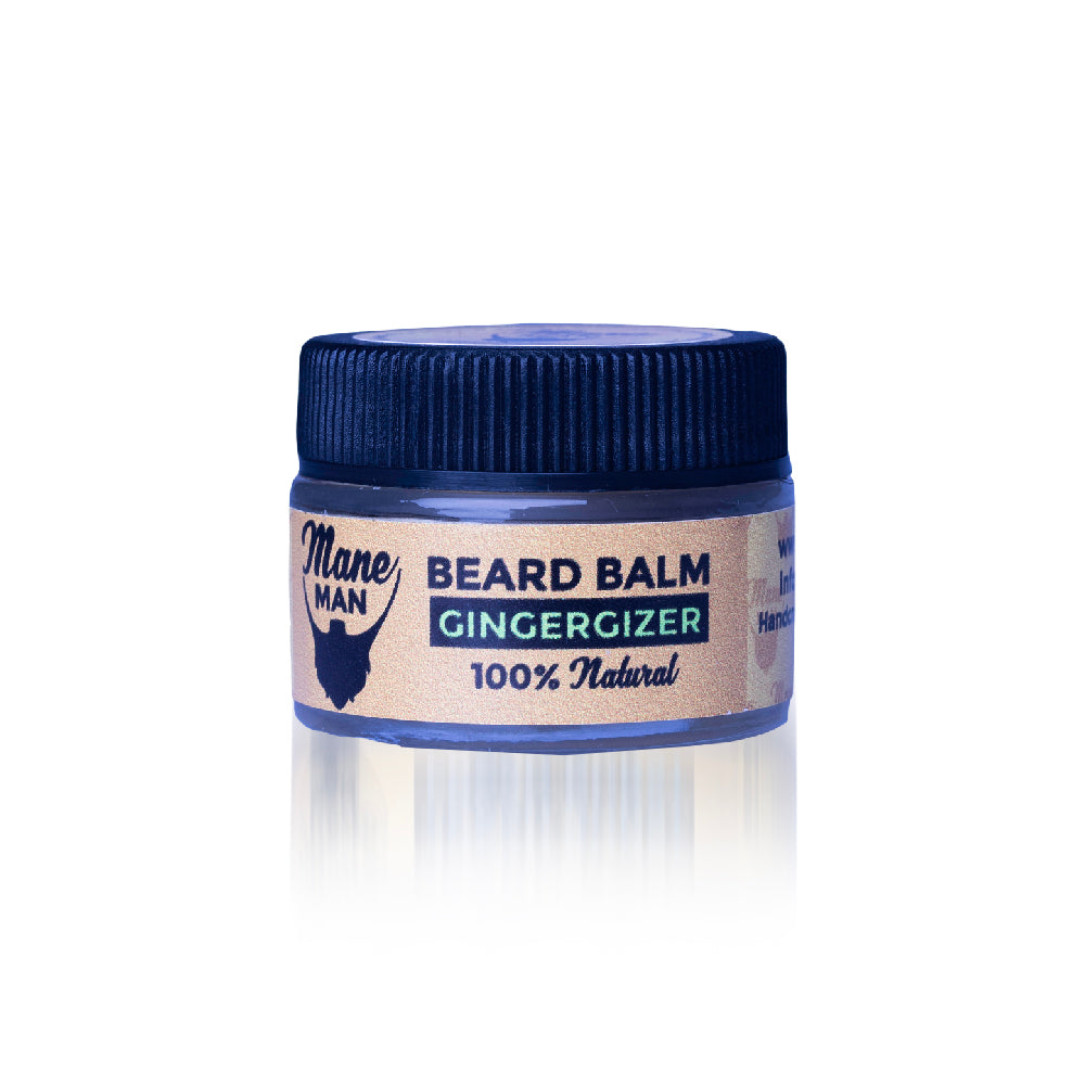 Mane Man Gingergizer beard balm 30g, scented with fresh lemongrass and earthy ginger