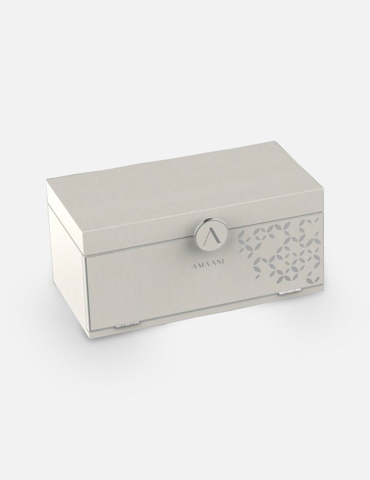 Amaani Pyramid Bakhoor Luxury Set with pyramid burner, tongs, storage container and Signature Bakhoor jars
