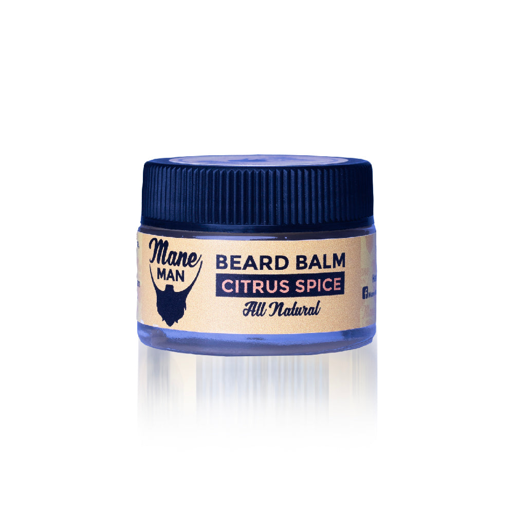 Mane Man Citrus Spice beard balm 30g with shea butter and beeswax, citrus and spice scent